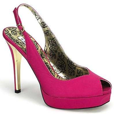 Bordello By Pleaser Women's Peony-03 Peep Toe Platform