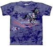 The Mountain Horse Flag Patriotic Adult Tee T-shirt