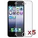 EarlyBirdSavings (TM) 5 Front and 5 Back (Total 10 Pieces ) ScreenGuard Premium Clear IPhone 5 Screen Protectors