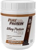 Pure Protein,  Natural Whey Protein, Triple Chocolate Shake, 14 Ounce Tub (packaging my vary)
