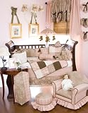 CoCo 5-Piece Baby Crib Bedding Set W/Pillow (Pink)