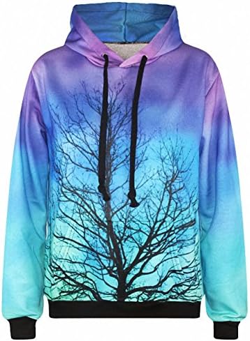 Men &amp; Women's Fashion Digital Print Hooded Sweatshirt DMW014-S