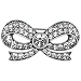 Crystal Bow Brooch