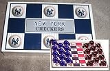 Official Major League Baseball Checkers Game - New York Yankees Vs. New York Mets (In Yankees Box)
