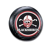 University of Nebraska Lincoln UNL Cornhuskers- Tire Cover - Black Blackshirts Helmet Skull / Crossbones