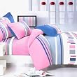 Blancho Bedding - [Pink Abstract] Luxury Comforter Set Combo 300GSM