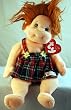 Ty Beanie Kid - Ginger in plaid print jumper