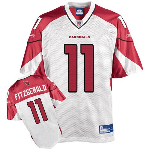 Reebok Arizona Cardinals Larry Fitzgerald Youth Replica White Jersey Extra Large