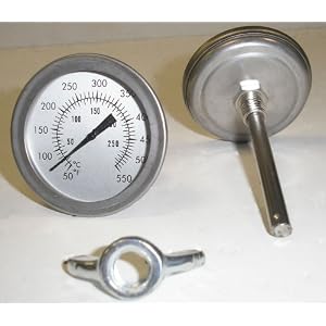 F&C 2 Barbecues BBQ SMOKER PIT GRILL THERMOMETER TEMP GAUGE by 