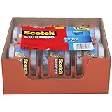 Scotch Heavy Duty Shipping Packaging Tape, 1.88 Inches x 800 Inches, 6 Rolls with Dispenser (142-6)