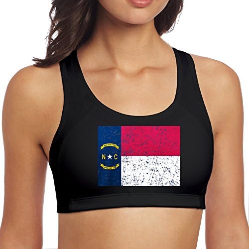 Comfortable North Carolina Freedom Workout Sport Bra No Pad Bra