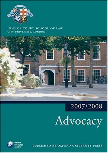 Advocacy 2007-2008: 2007 Edition |a 2007 ed. (Bar Manuals)