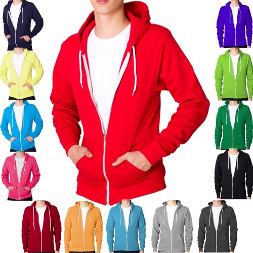 Raiken Apparel Flex Fleece Full Zip Hoody Hooded Top Hoodie Mens Size S to XL