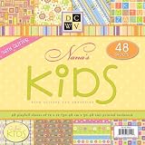 Die Cuts with a View PS005020 48-Sheet Stack of 12-by-12 Inch Cardstock, Nana's Kids