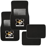Pilot Alumni Group FM-935 Universal Fit Four Piece Floor Mat Set (Collegiate Missouri Tigers)