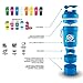 SmartShake Original Bottle, 20 oz Shaker Cup, Neon Purple