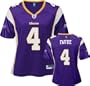 Brett Favre Purple Reebok NFL Replica Minnesota Vikings Women's Jersey - Large