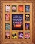 12x16 ~ K-12 School Days/Years Photo Picture Collage Frame ~ Grade School to Graduate Fruitwood Stained Oak Picture Frame