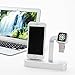 Apple Watch Stand, Teslasz 2 in 1 Premium Aluminum Charging Dock Station Stand Holder for Apple iWatch & iPhone(iPhone 5/ 5S/ 6/ 6 Plus, iWatch BASIC / SPORT / EDITION Model)-Silver
