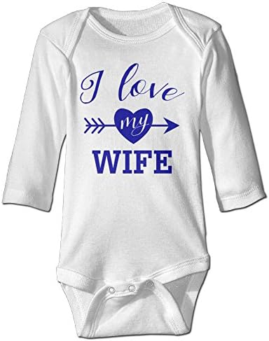 Nursling I Love My Wife Romper Climb Clothes LONG SLEEVES