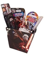 Office Product: Star Wars Easter Egg Basket Yoda Darth Vader Pez Candy Dispenser Bundle Gift Set Boy - Disney