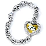 NFL Women's FH-GB Heart Collection Green Bay Packers Watch