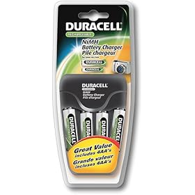 Duracell CEF14NC Charger with NiMH batteries (4 Pack)