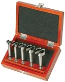 Woodstock D4108 Forstner Bit Set with Case, 5-Piece