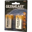 9V Alkaline Battery Retail Pack - 2 Pack