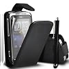 Supergets� HTC Wildfire S G13 Black PU Leather Case, Screen Protector and Polishing Cloth
