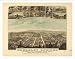 Historic Berkeley Springs, West Virginia, c. 1889 (L) Panoramic Map Poster Print Reprint Giclee