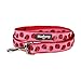 Blueberry Pet Essentials 2 Patterns Durable Pink Webbing Ladybug Designer Dog Leash 4 ft x 1