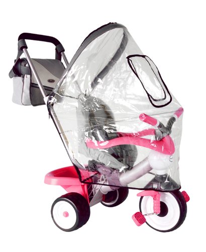 Coloma 892-01 - Dreirad Comfort mit Regen plastisch, Regenschirm und besch&auml;mt Sitz, grau , Preisvergleich