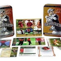 Upper Deck PGA Collectible Tin and Card Set - Tiger Woods Collection - Model 19522 Golf Framed Photo