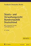 Produkt-Bild: Staats- und Verwaltungsrecht Bundesrepublik Deutschland: Mit Europarecht