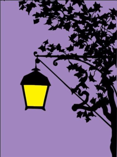 10" x 7.5" Vintage Street Light Lantern Silhouette Cake Toppers Decorations on Edible Wafer Rice Paper