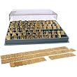 Old English Engraving Machine Font Letters fits Hermes