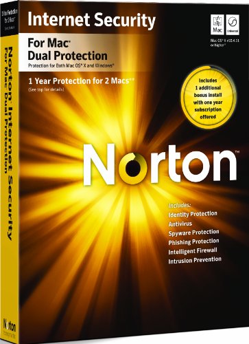 Norton Internet Security Dual Protection MAC 2010 - 1 User 2 Machine