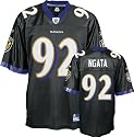 Haloti Ngata Jersey: Reebok Black Replica #92 Baltimore Ravens Jersey