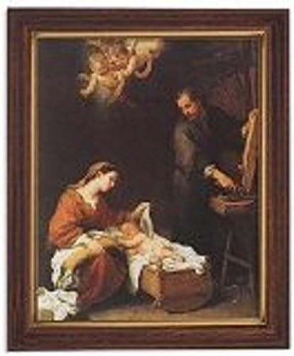 Holy Family. 8" X 10" Print in Woodtone Finish Frame