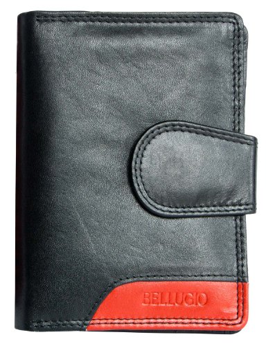 Black - Red Genuine Leather Wallet