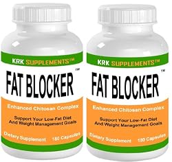 2 BOTTLES Fat Blocker 360 total Capsules Enhanced Chitosan Complex 700mg serving Chromium Polynicotinate KRK SUPPLEMENTS