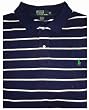 Men's Polo by Ralph Lauren Polo Shirt Big and Tall Blue Striped w/ Green Pony