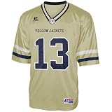 Russell Georgia Tech Yellow Jackets #13 Gold Replica Football Jersey