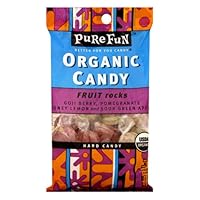 Pure Fun Organic Candy Assorted Fruit Rocks, 3.53-Ounce Packages (Pack of 6)