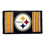 Welcome Mat Bleached-Pittsburgh Steelers