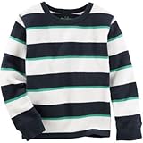 OSHKOSH(オシュコシュ) ストライプサーマル ホワイト トップス長袖Tシャツ 5歳【並行輸入】