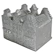 Dutch Canal Houses Candle Silver