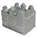 Dutch Canal Houses Candle Silver
