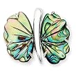 Sterling Silver Abalone Butterfly Slide